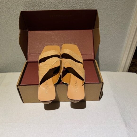 Torgeis Yara Orb Heel Sandals – Natural – Size 9 - Picture 4 of 5